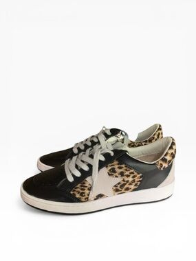 Vintage Havana NWOB Black Leopard Sneakers Sz 8